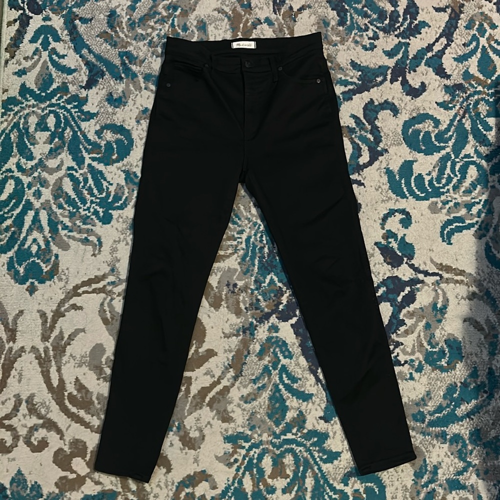 MADEWELL BLACK HIGH RISE  SKINNY JEANS SIZE 30